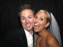 Fun Bride and Groom in our SnapShotz Photo Booth 2