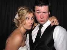 Fun Bride and Groom in our SnapShotz Photo Booth 1